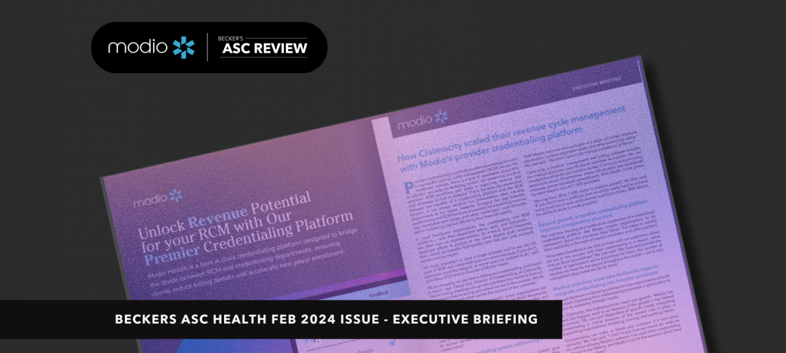 Our Expertise in the Spotlight: Modio on Becker’s Healthcare ASC