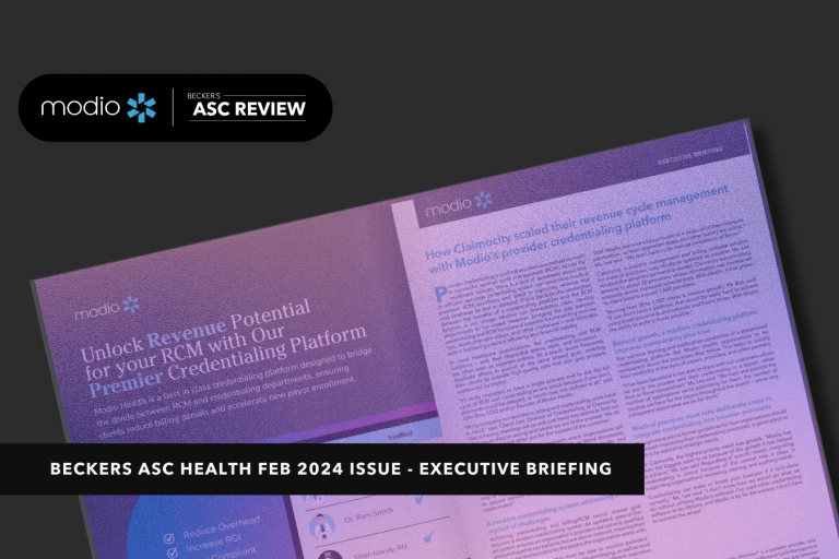 Our Expertise in the Spotlight: Modio on Becker’s Healthcare ASC